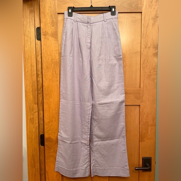 Abercrombie Linen Blend Pant - Lilac Color - Picture 2 of 8